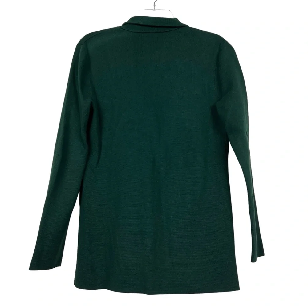 J. Crew Dark Green Open-Front Blazer